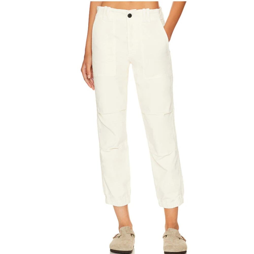 Citizens Of Humanity 'Agni' White Cargo Linen Utility Pant Size 30